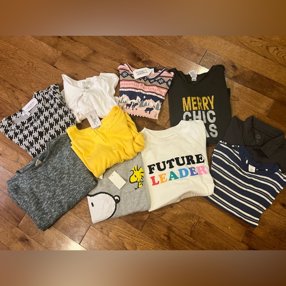 Girls Kids New Tops Bundle M-XL 11 pieces